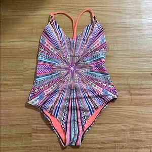 Cross back Xhilaration one-piece swimsuit size L